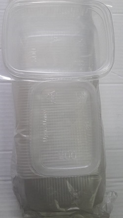 Контейнер прозрачный прямоугольный с крышкой 200мл Контейнер прозрачный прямоугольный с крышкой 200мл