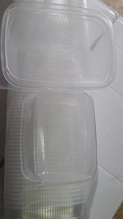 Контейнер прозрачный прямоугольный с крышкой 350мл Контейнер прозрачный прямоугольный с крышкой 350мл